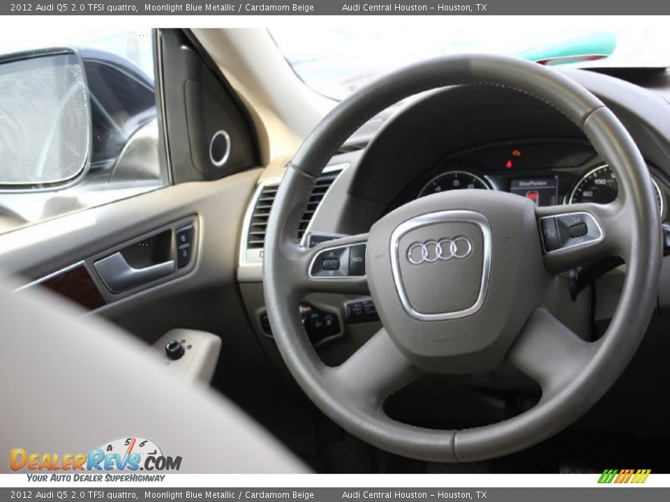 2012 Audi Q5 2.0 TFSI quattro Moonlight Blue Metallic / Cardamom Beige Photo #34