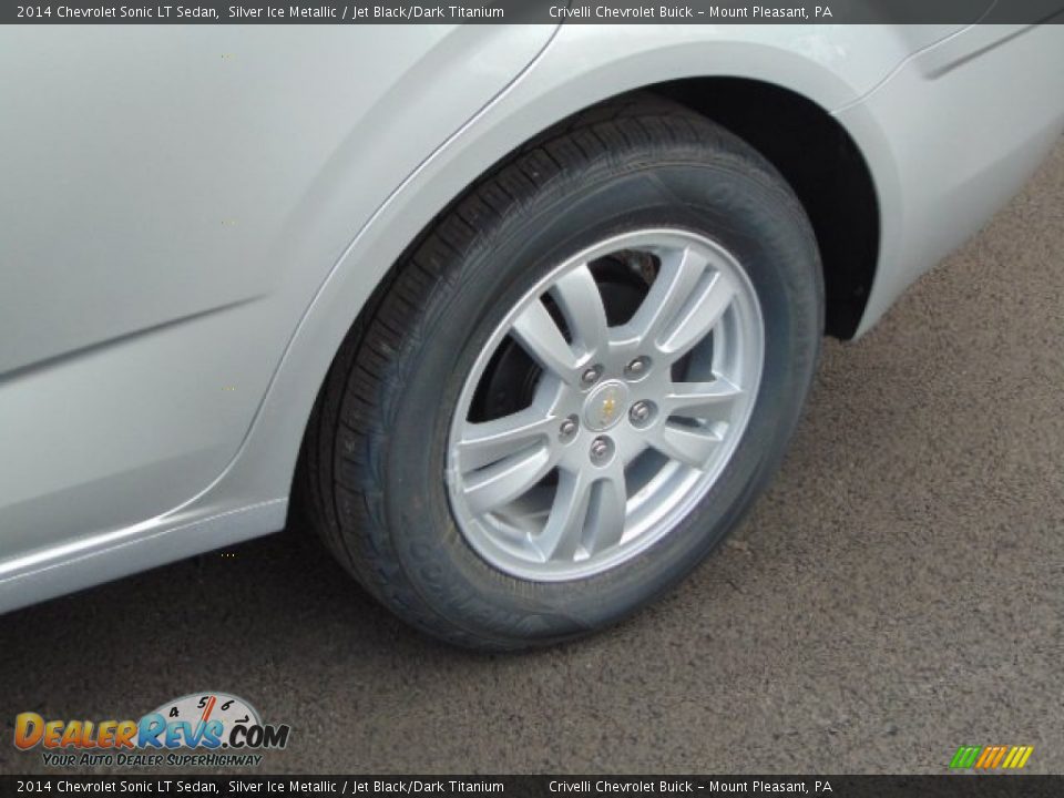 2014 Chevrolet Sonic LT Sedan Silver Ice Metallic / Jet Black/Dark Titanium Photo #3