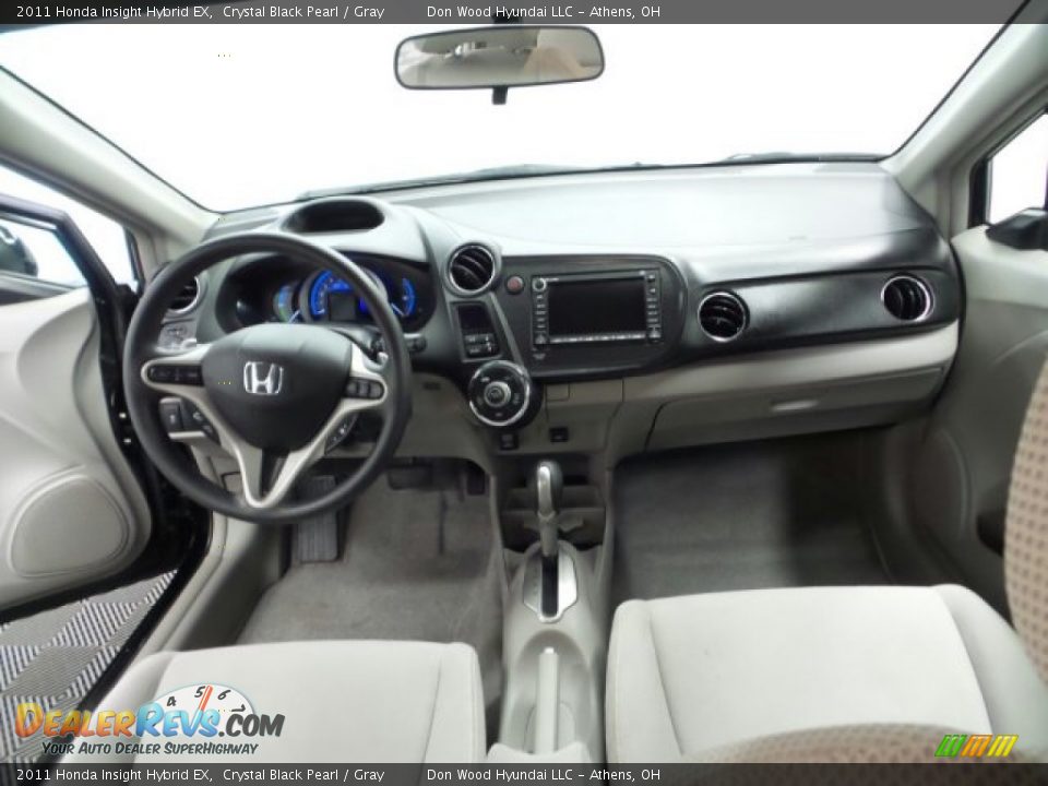 2011 Honda Insight Hybrid EX Crystal Black Pearl / Gray Photo #20