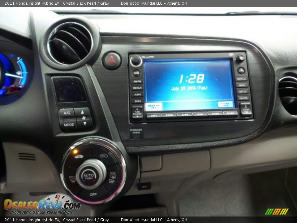 2011 Honda Insight Hybrid EX Crystal Black Pearl / Gray Photo #29