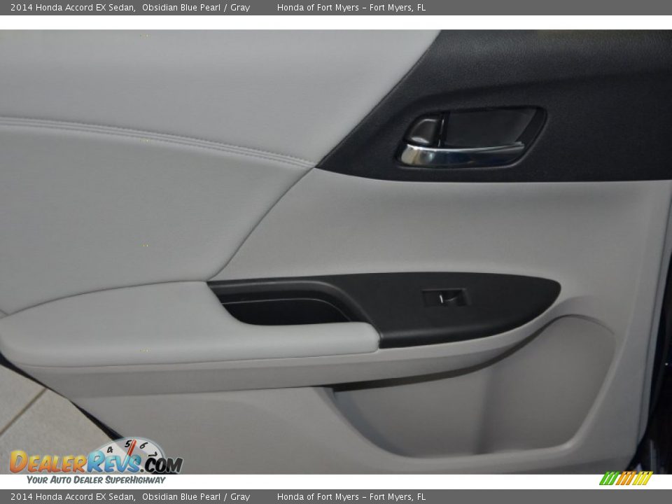 2014 Honda Accord EX Sedan Obsidian Blue Pearl / Gray Photo #21