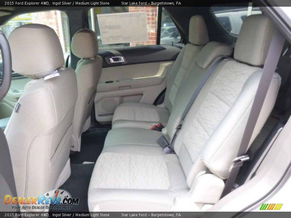 2015 Ford Explorer 4WD Ingot Silver / Medium Light Stone Photo #10