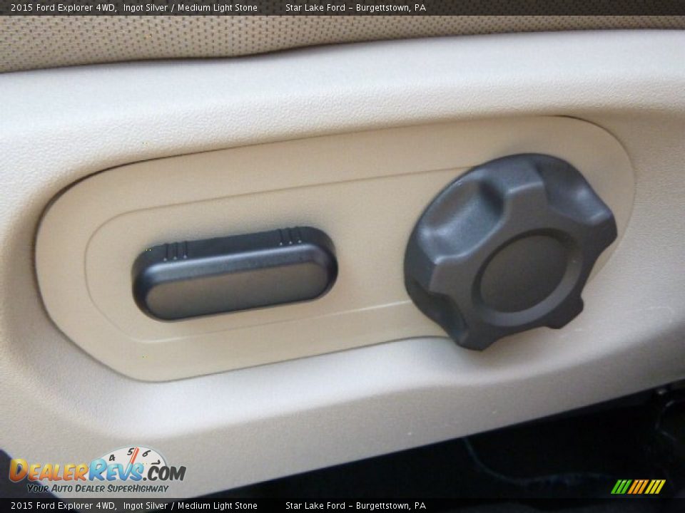 2015 Ford Explorer 4WD Ingot Silver / Medium Light Stone Photo #13
