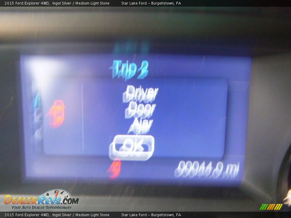 2015 Ford Explorer 4WD Ingot Silver / Medium Light Stone Photo #18