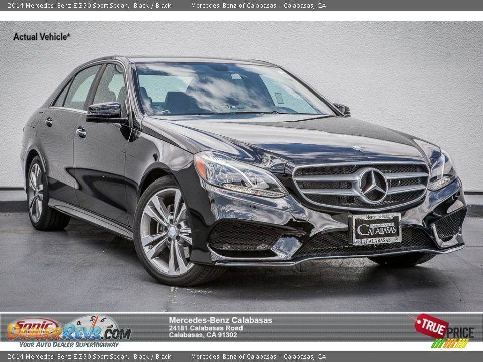 2014 Mercedes-Benz E 350 Sport Sedan Black / Black Photo #1