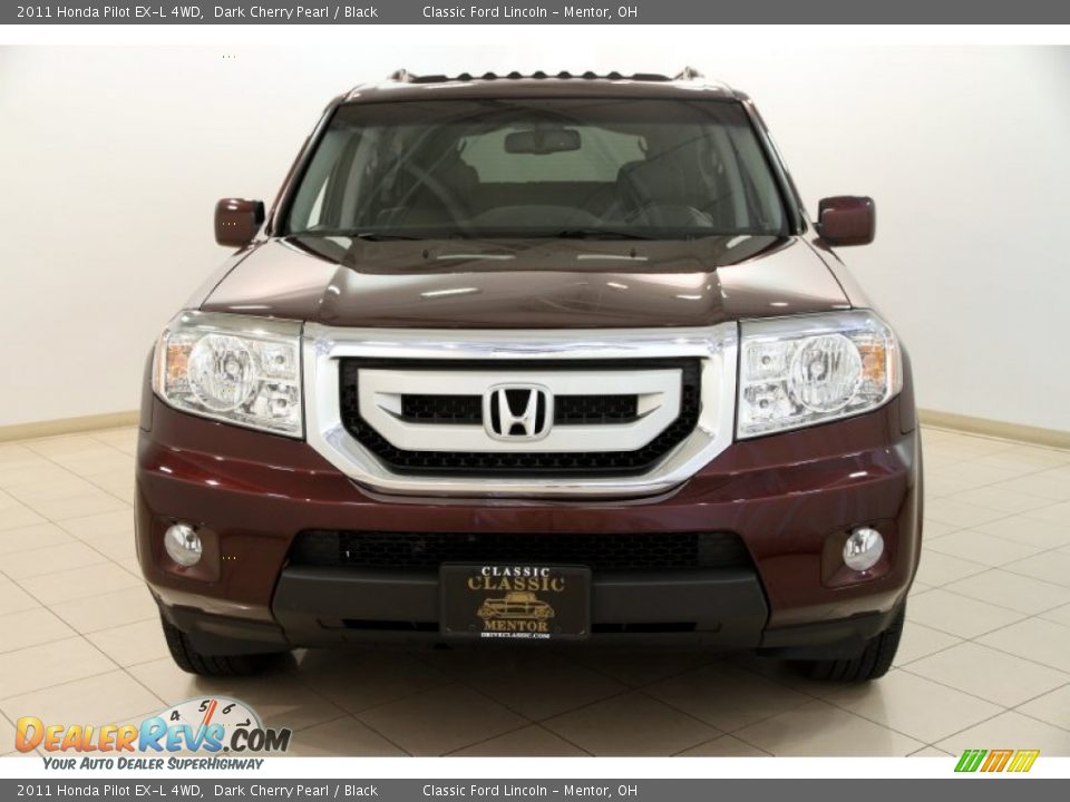 2011 Honda Pilot EX-L 4WD Dark Cherry Pearl / Black Photo #2