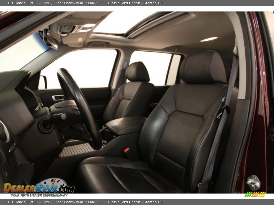 2011 Honda Pilot EX-L 4WD Dark Cherry Pearl / Black Photo #5