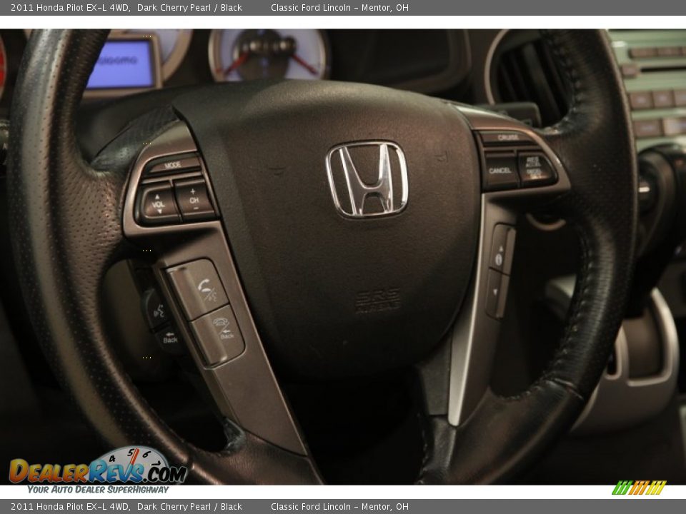 2011 Honda Pilot EX-L 4WD Dark Cherry Pearl / Black Photo #6