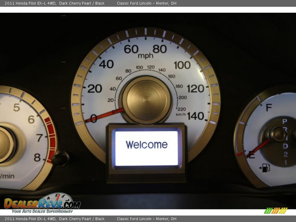 2011 Honda Pilot EX-L 4WD Dark Cherry Pearl / Black Photo #7