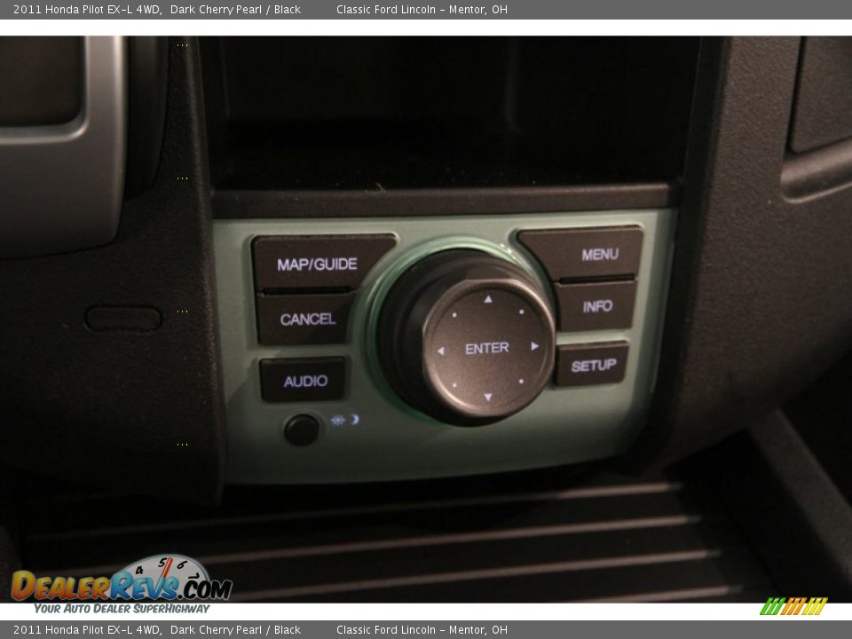 2011 Honda Pilot EX-L 4WD Dark Cherry Pearl / Black Photo #11