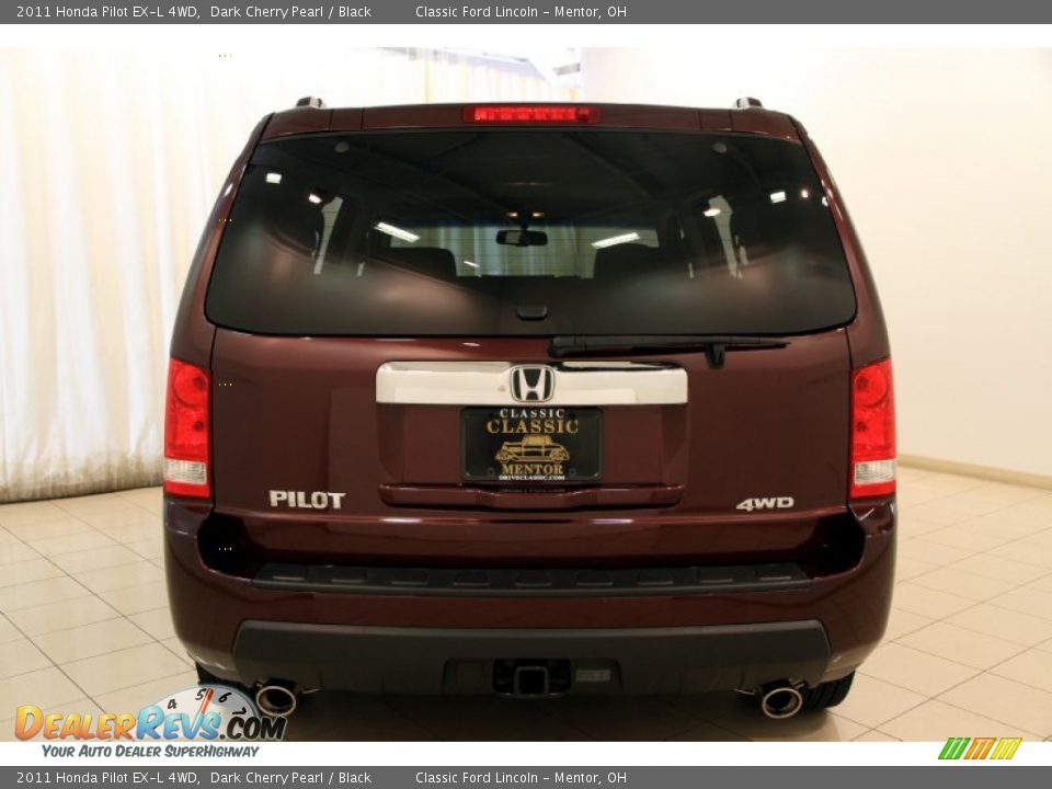 2011 Honda Pilot EX-L 4WD Dark Cherry Pearl / Black Photo #19