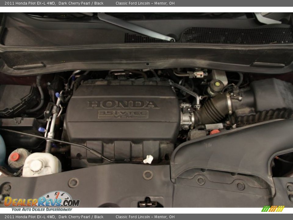 2011 Honda Pilot EX-L 4WD Dark Cherry Pearl / Black Photo #20