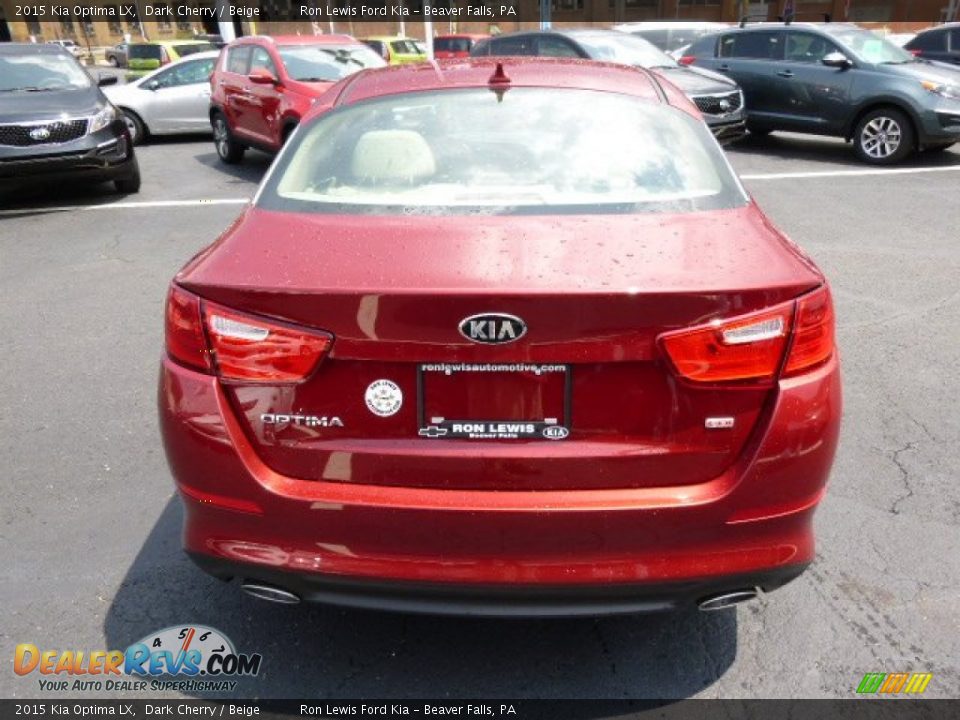 2015 Kia Optima LX Dark Cherry / Beige Photo #7