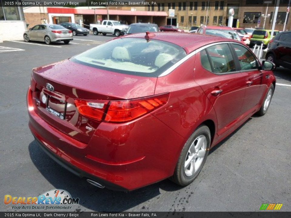 2015 Kia Optima LX Dark Cherry / Beige Photo #8