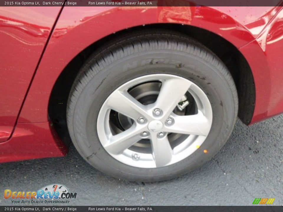 2015 Kia Optima LX Dark Cherry / Beige Photo #9