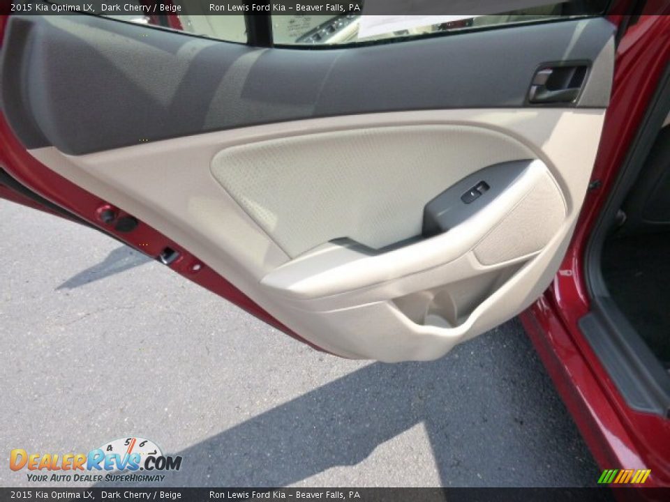 2015 Kia Optima LX Dark Cherry / Beige Photo #13