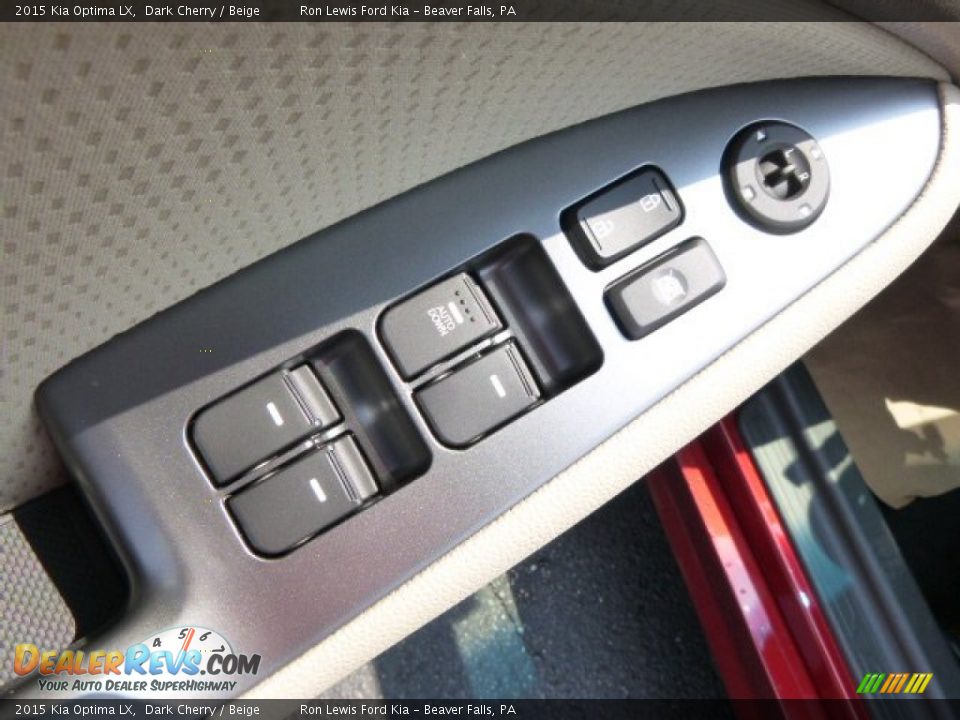 2015 Kia Optima LX Dark Cherry / Beige Photo #15