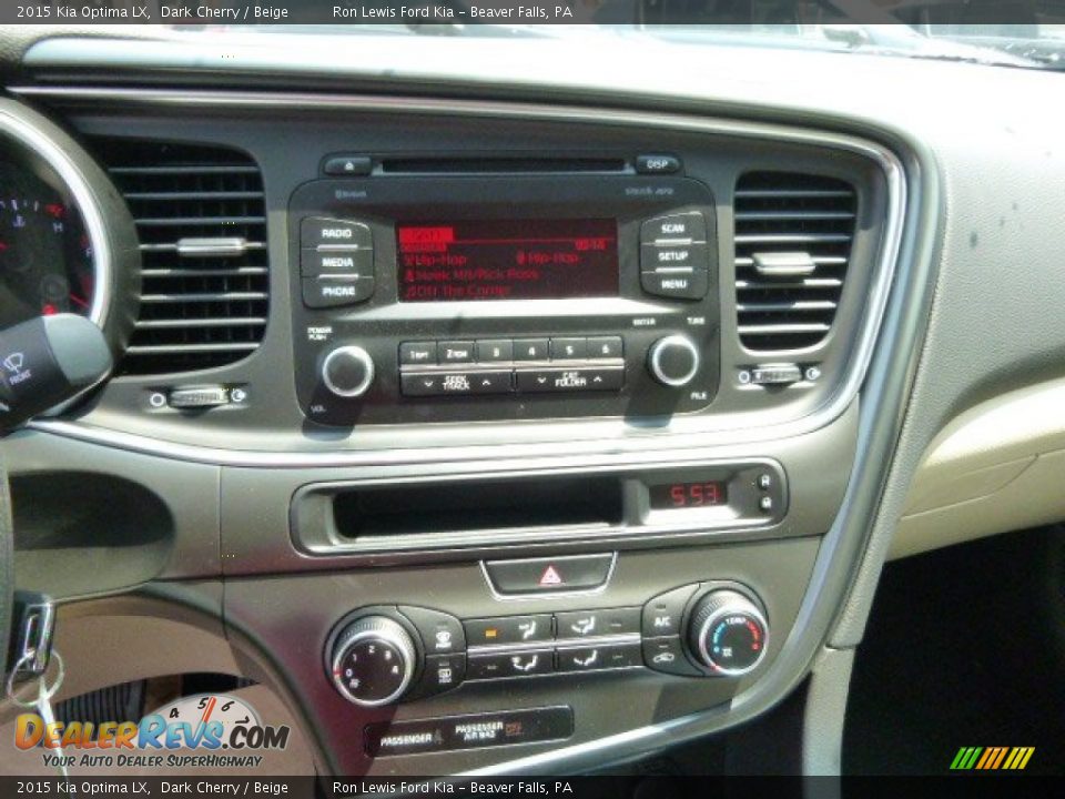 2015 Kia Optima LX Dark Cherry / Beige Photo #16