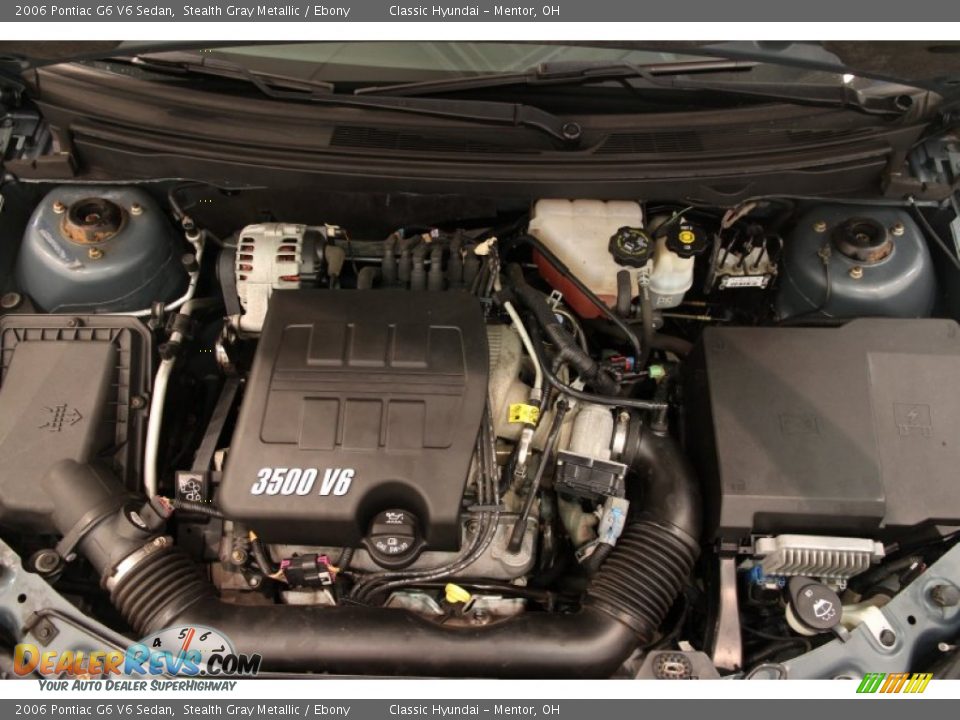2006 Pontiac G6 V6 Sedan Stealth Gray Metallic / Ebony Photo #14