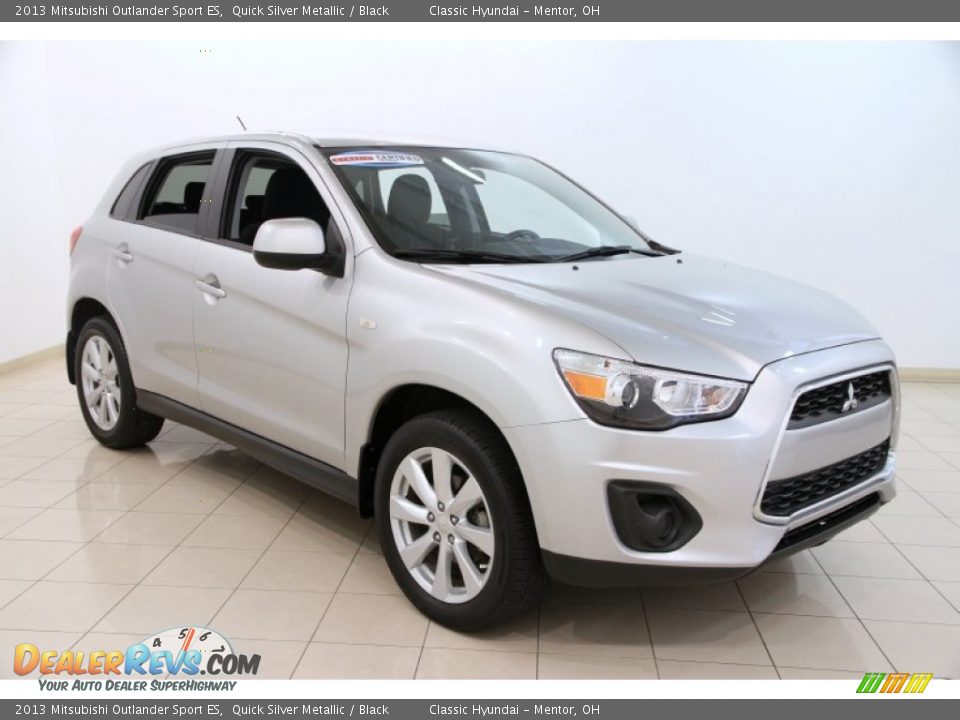 2013 Mitsubishi Outlander Sport ES Quick Silver Metallic / Black Photo #1