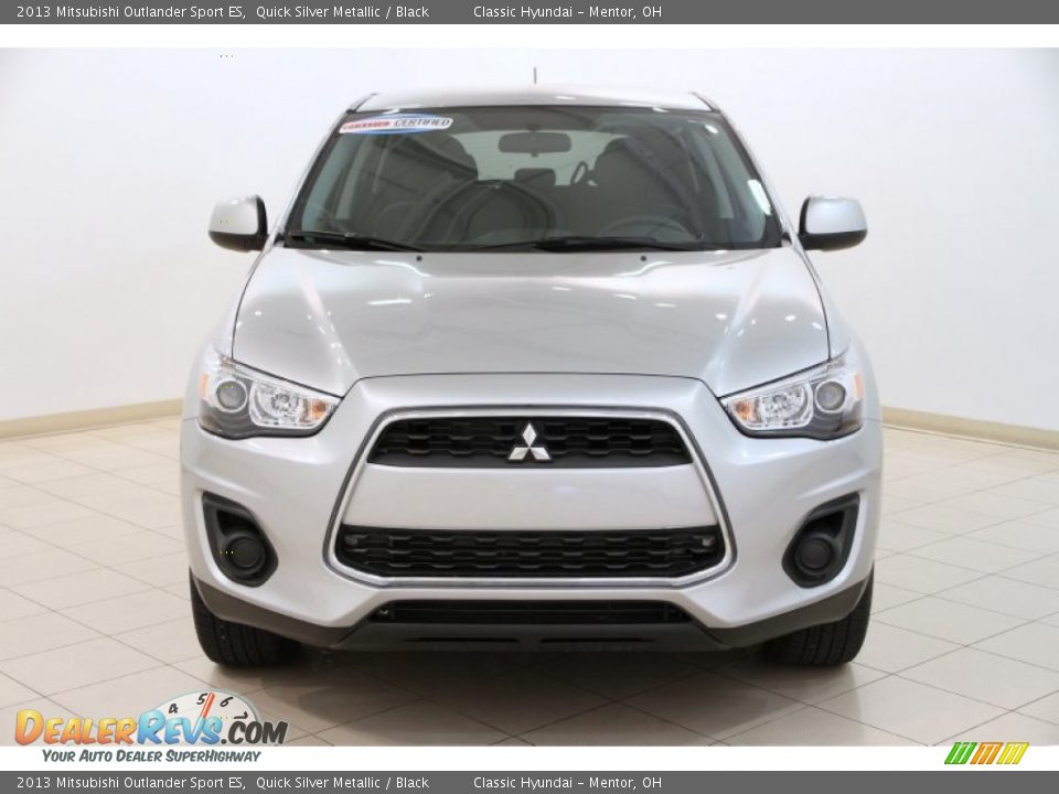 2013 Mitsubishi Outlander Sport ES Quick Silver Metallic / Black Photo #2