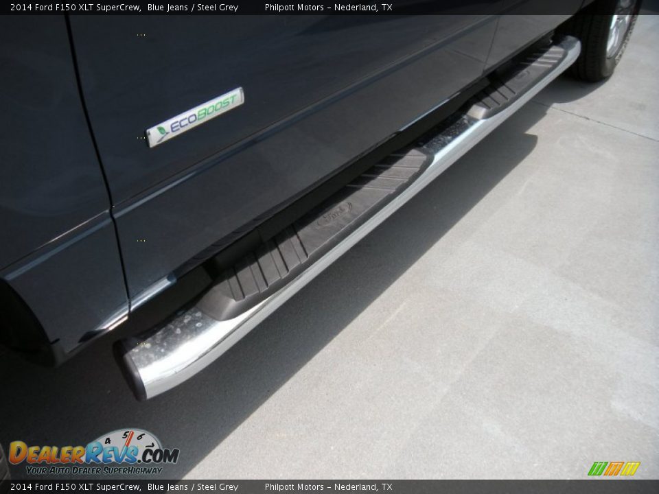 2014 Ford F150 XLT SuperCrew Blue Jeans / Steel Grey Photo #13