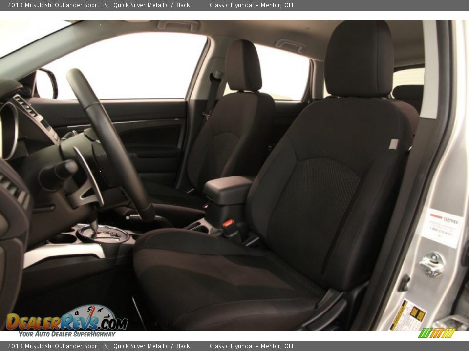 2013 Mitsubishi Outlander Sport ES Quick Silver Metallic / Black Photo #5