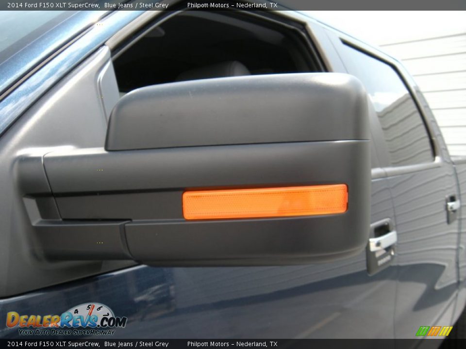 2014 Ford F150 XLT SuperCrew Blue Jeans / Steel Grey Photo #14