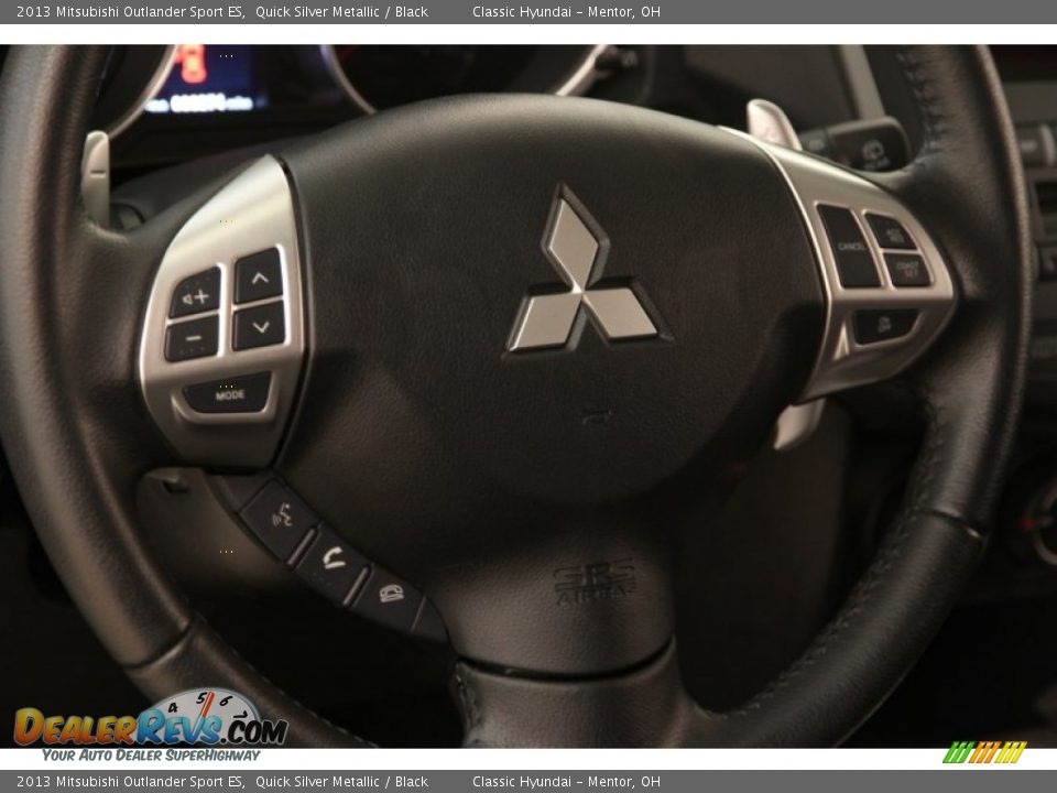 2013 Mitsubishi Outlander Sport ES Quick Silver Metallic / Black Photo #6