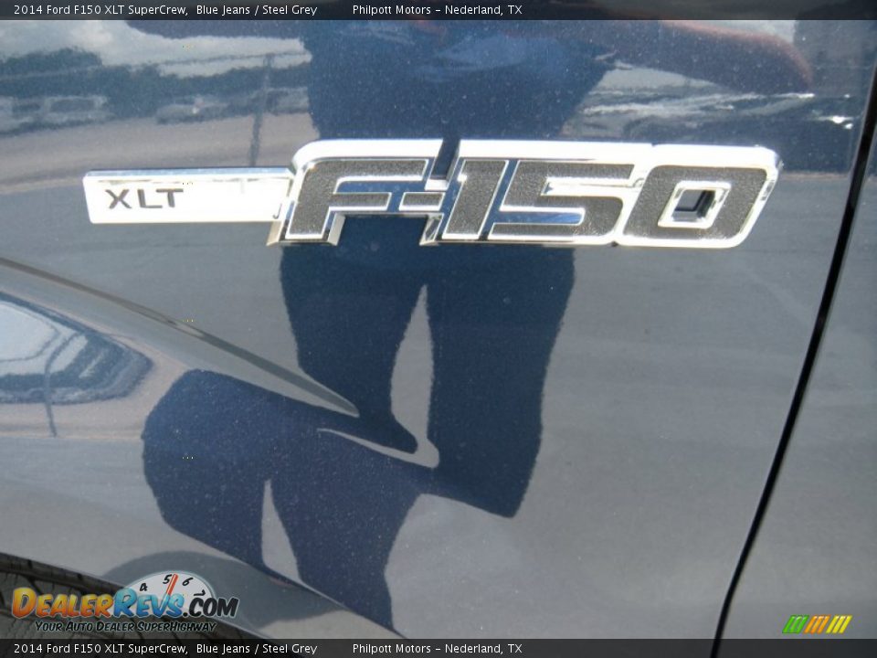 2014 Ford F150 XLT SuperCrew Blue Jeans / Steel Grey Photo #15