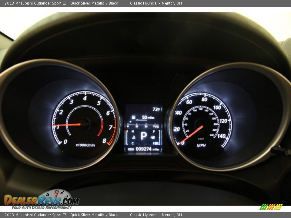 2013 Mitsubishi Outlander Sport ES Quick Silver Metallic / Black Photo #7