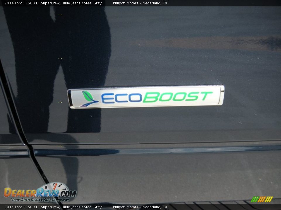 2014 Ford F150 XLT SuperCrew Blue Jeans / Steel Grey Photo #16