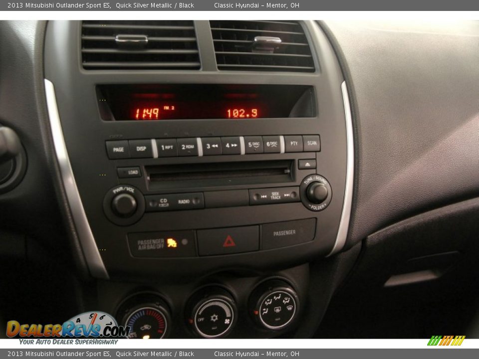 2013 Mitsubishi Outlander Sport ES Quick Silver Metallic / Black Photo #8