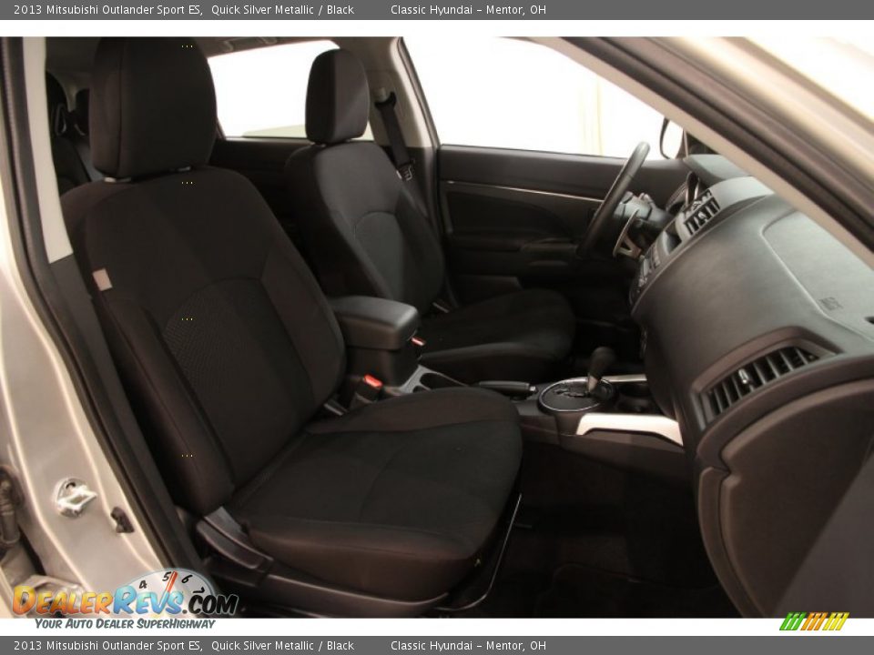 2013 Mitsubishi Outlander Sport ES Quick Silver Metallic / Black Photo #10