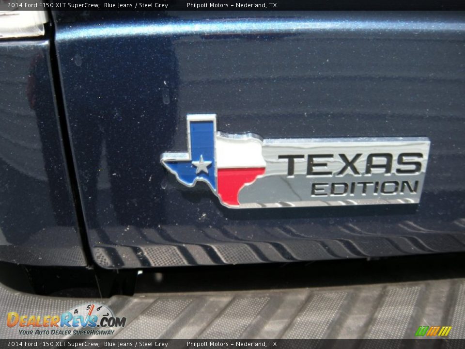 2014 Ford F150 XLT SuperCrew Blue Jeans / Steel Grey Photo #19