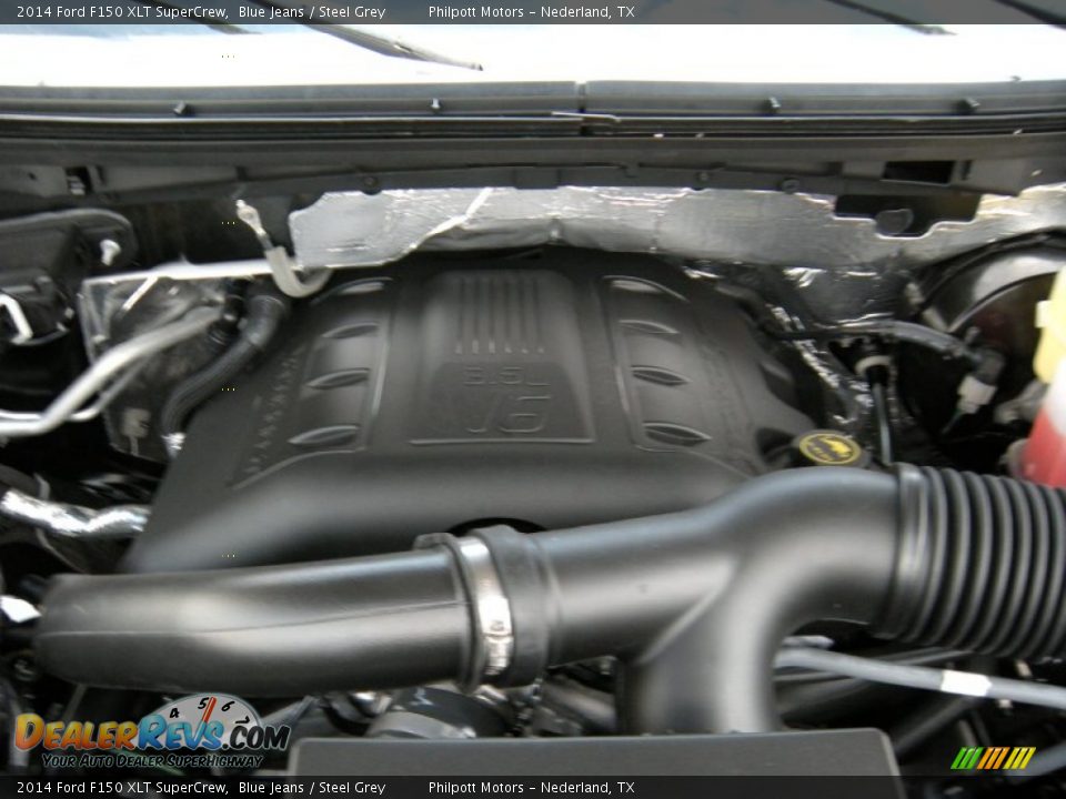 2014 Ford F150 XLT SuperCrew Blue Jeans / Steel Grey Photo #20