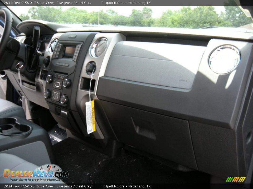 2014 Ford F150 XLT SuperCrew Blue Jeans / Steel Grey Photo #21