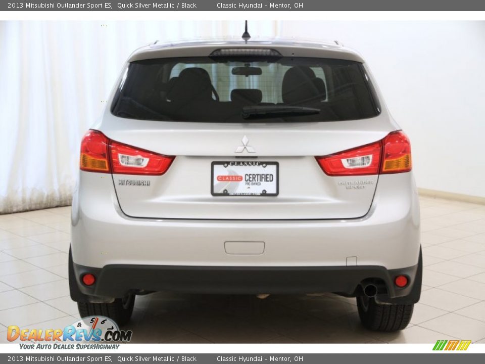 2013 Mitsubishi Outlander Sport ES Quick Silver Metallic / Black Photo #13
