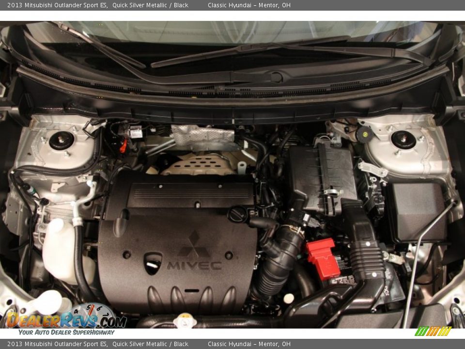 2013 Mitsubishi Outlander Sport ES Quick Silver Metallic / Black Photo #14