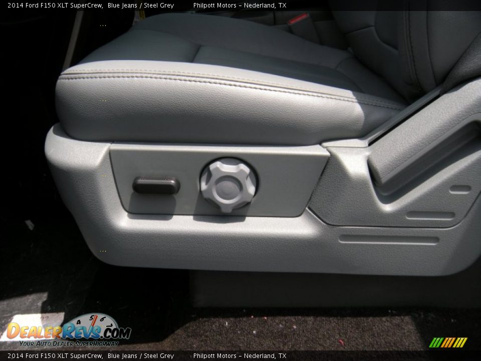 2014 Ford F150 XLT SuperCrew Blue Jeans / Steel Grey Photo #28