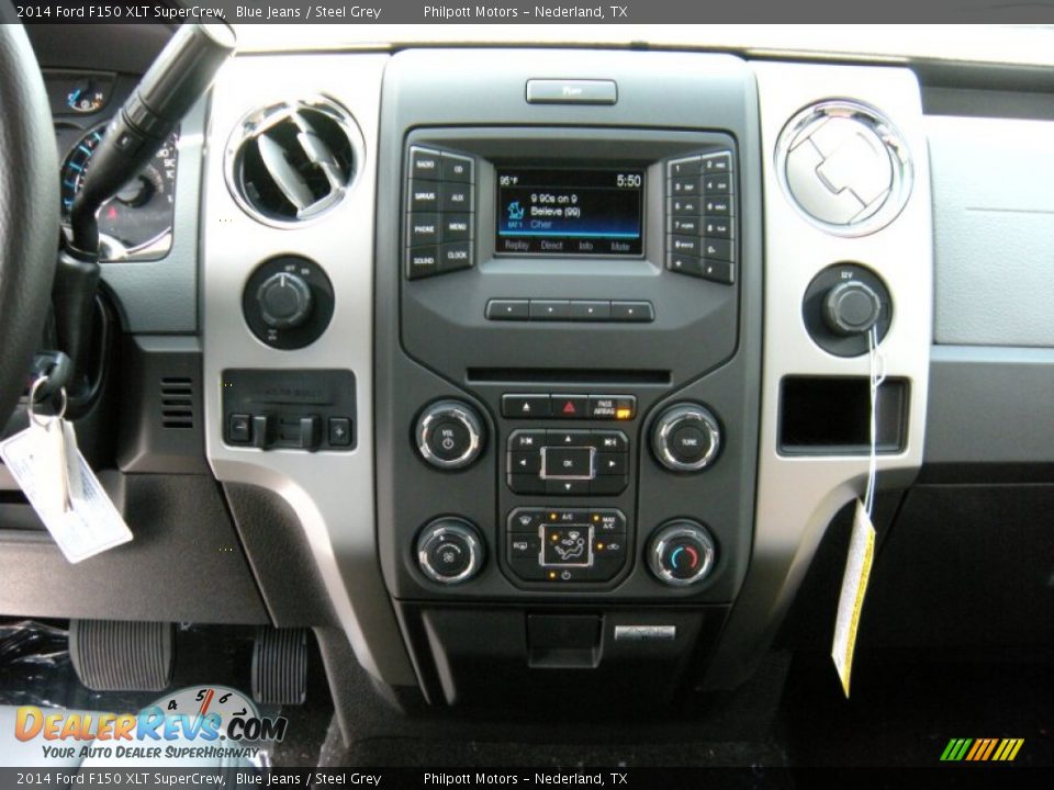 2014 Ford F150 XLT SuperCrew Blue Jeans / Steel Grey Photo #30