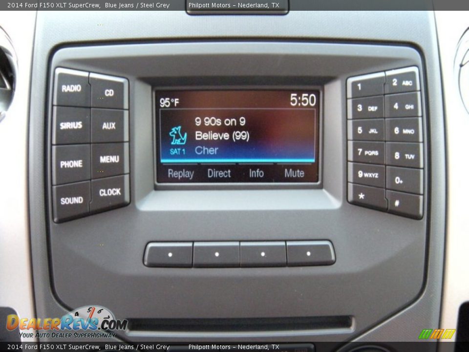 2014 Ford F150 XLT SuperCrew Blue Jeans / Steel Grey Photo #31