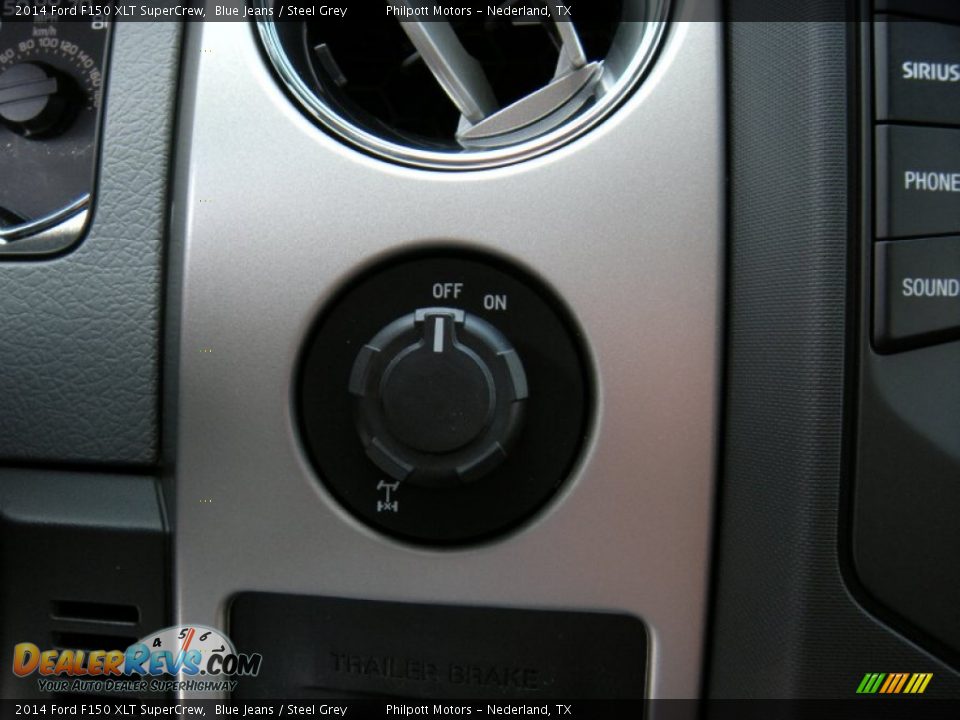2014 Ford F150 XLT SuperCrew Blue Jeans / Steel Grey Photo #33