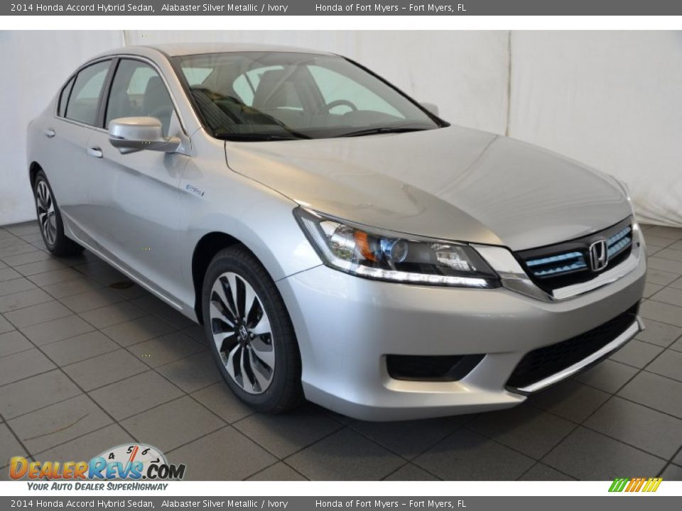 2014 Honda Accord Hybrid Sedan Alabaster Silver Metallic / Ivory Photo #1
