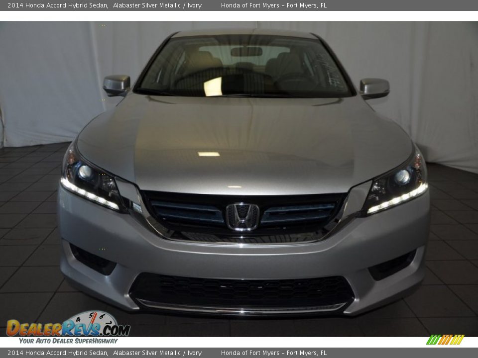 2014 Honda Accord Hybrid Sedan Alabaster Silver Metallic / Ivory Photo #2