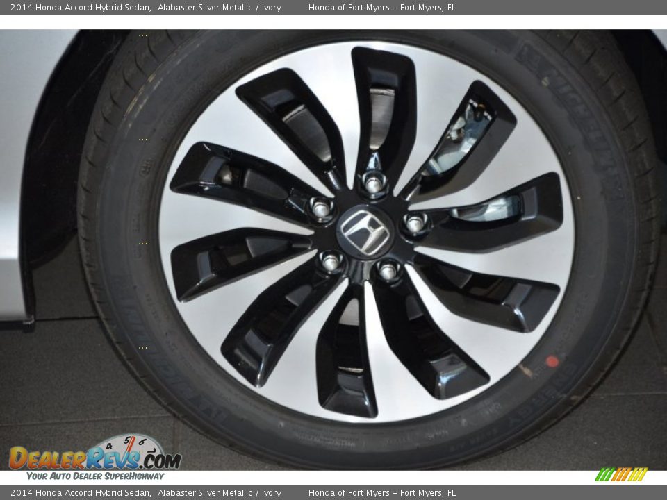 2014 Honda Accord Hybrid Sedan Alabaster Silver Metallic / Ivory Photo #3
