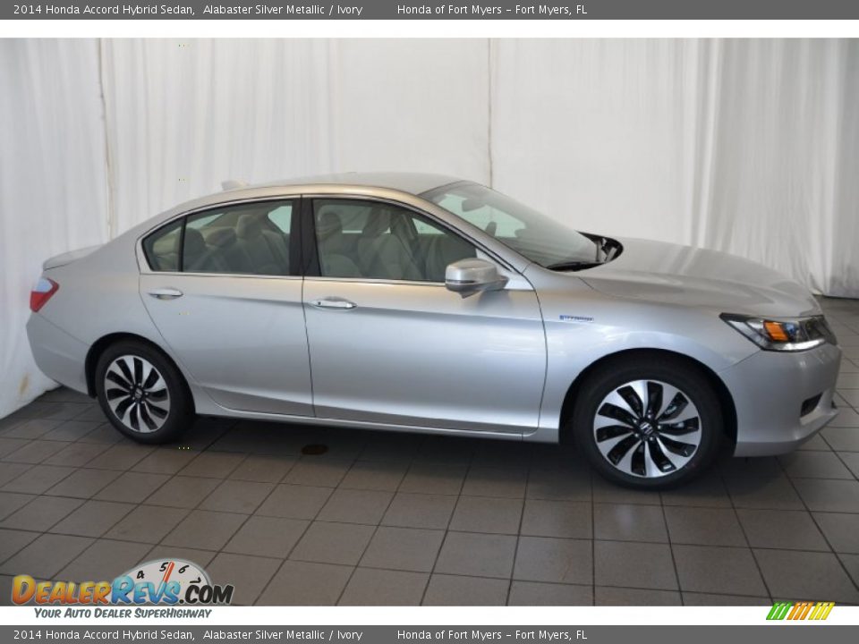 2014 Honda Accord Hybrid Sedan Alabaster Silver Metallic / Ivory Photo #4
