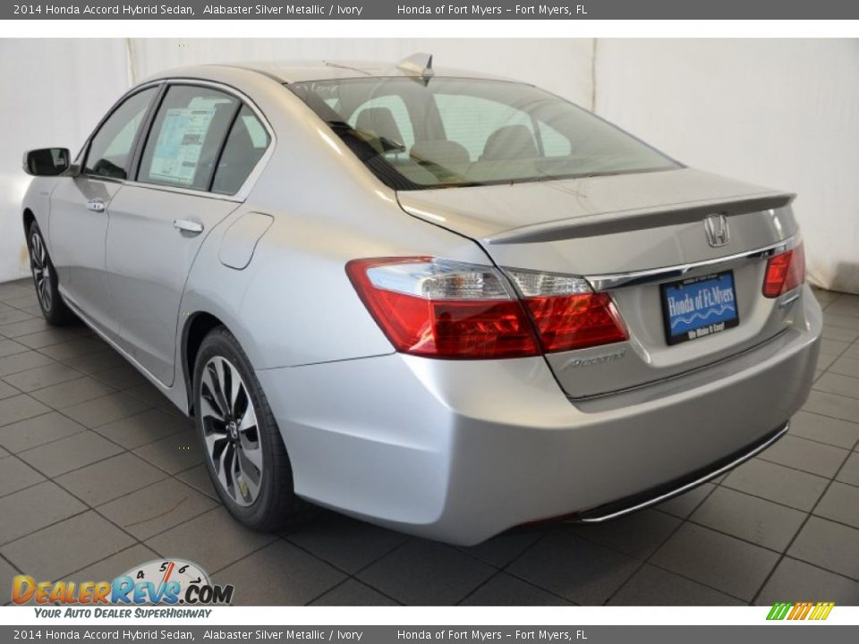 2014 Honda Accord Hybrid Sedan Alabaster Silver Metallic / Ivory Photo #5