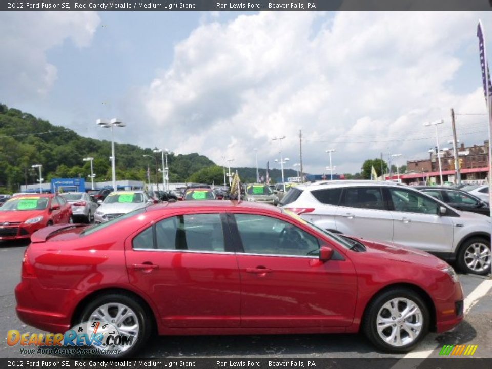 2012 Ford Fusion SE Red Candy Metallic / Medium Light Stone Photo #1