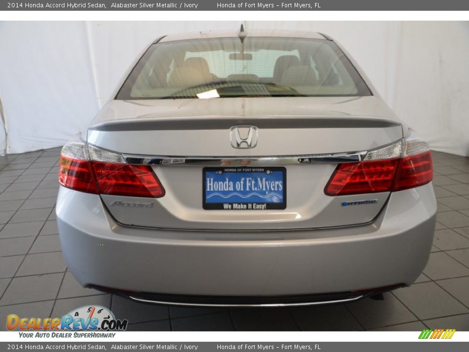 2014 Honda Accord Hybrid Sedan Alabaster Silver Metallic / Ivory Photo #6